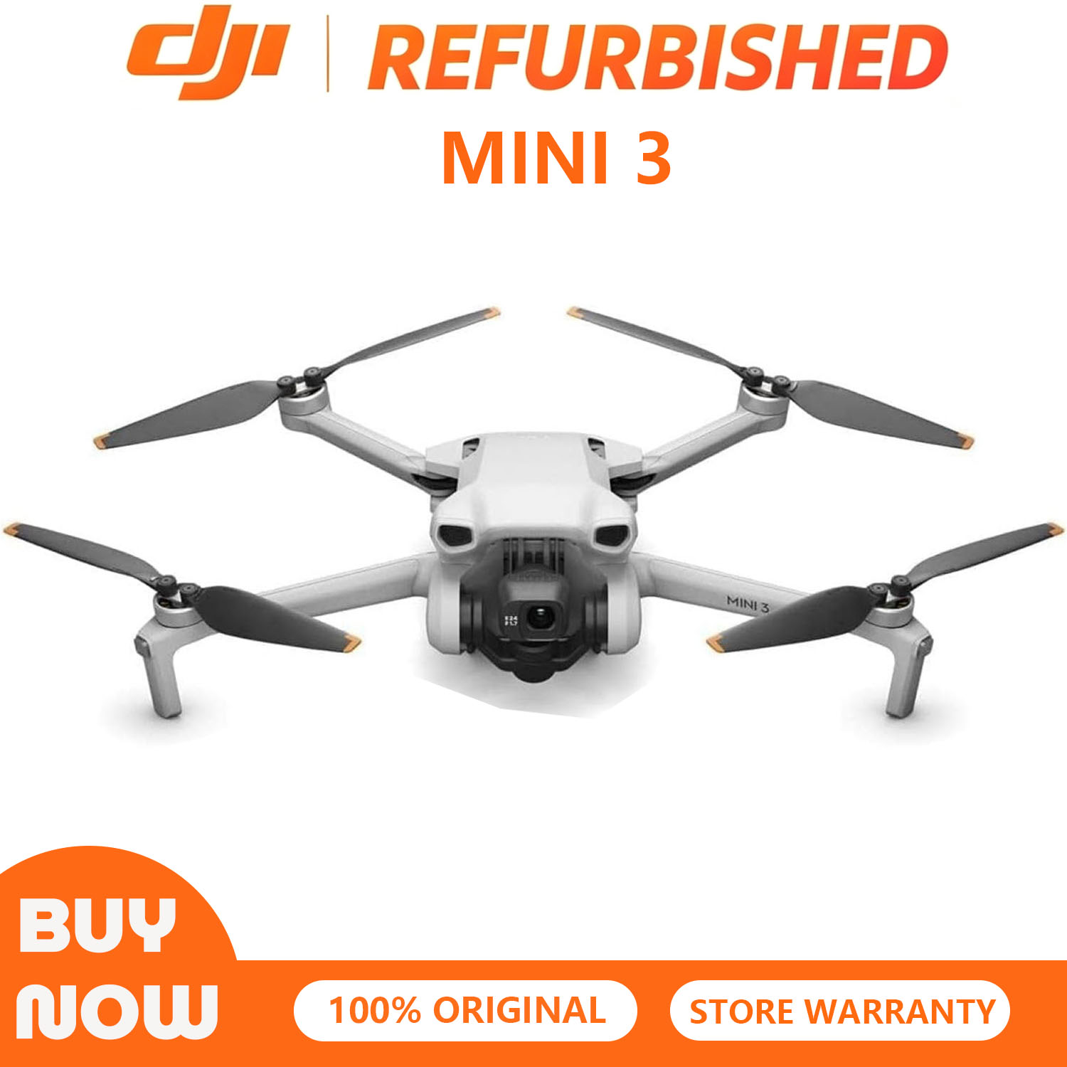 Refurbished Used DJI Mini 3 Dr - Drone Gimbal 3 Axis ulasan dan harga