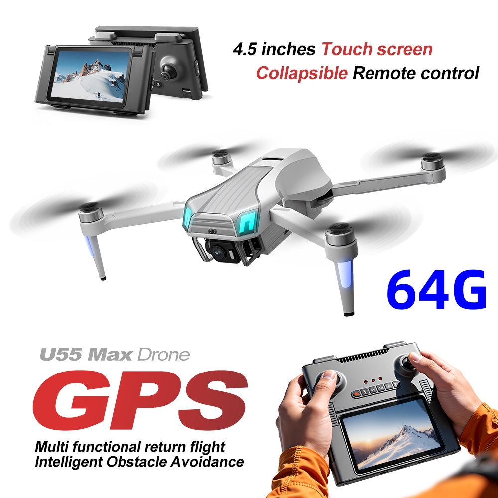 NCZOBOE U55 RC Drone HD Dual C - Drone Gimbal 2 Axis ulasan dan harga
